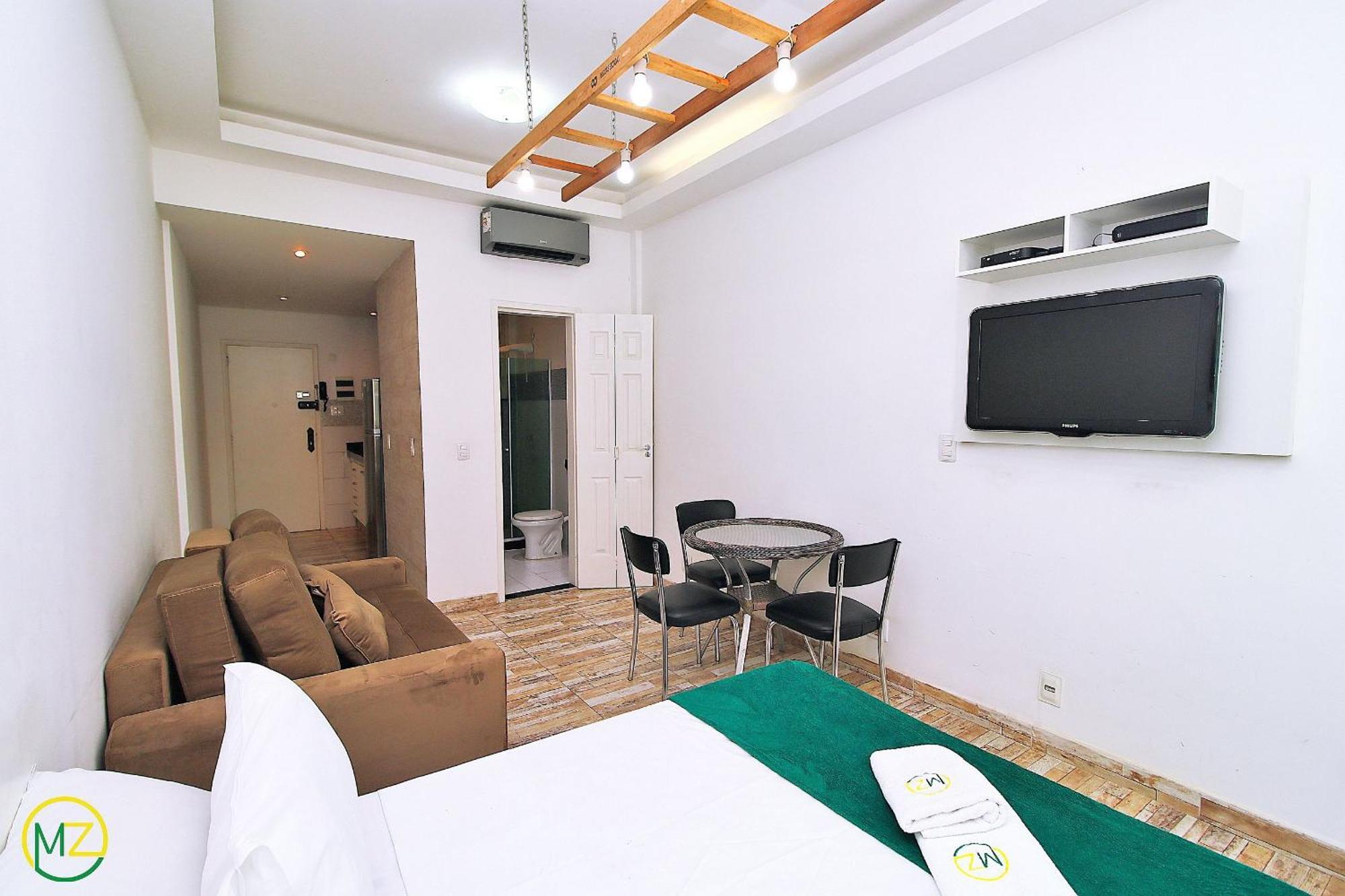 ריו דה ז'ניירו Studio Para 4 Pessoas Com Vista Mar Em Copacabana מראה חיצוני תמונה